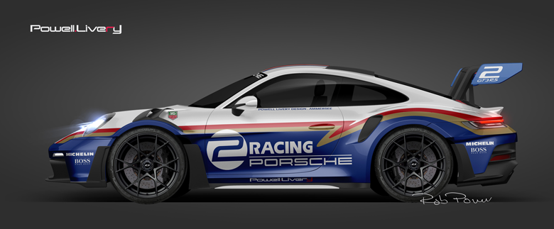 Porsche-GT3RS-Rothmans Inspired bespoke- livery
